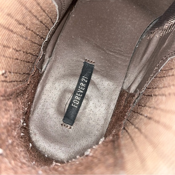 Forever 21 brown heeled fall boots - Picture 4 of 6